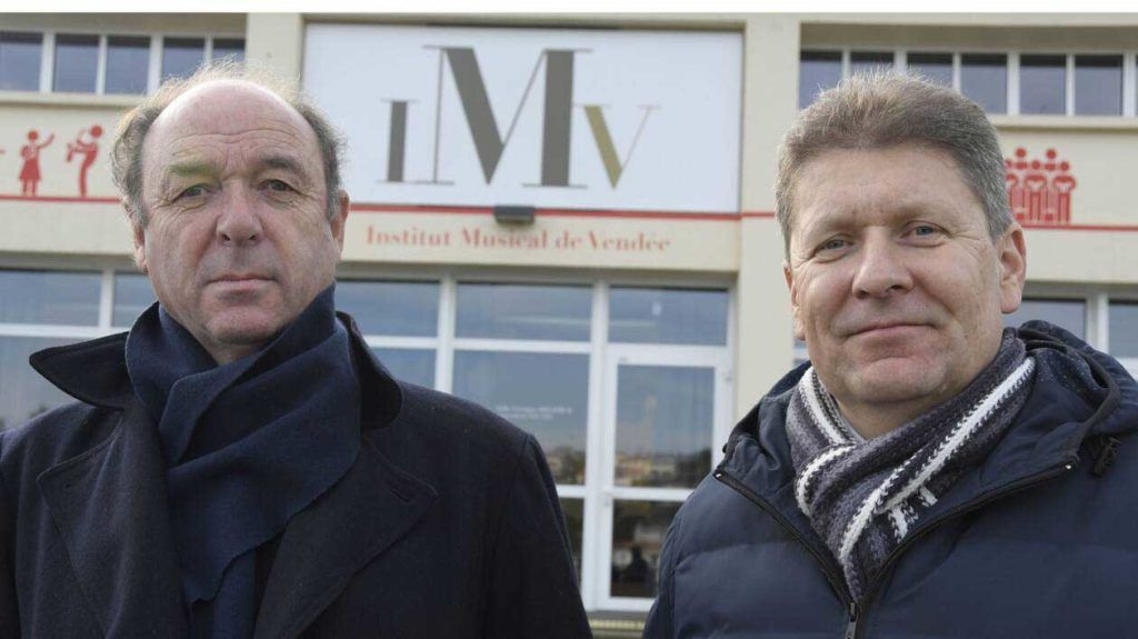Jean-Michel Noel, chef de choeur et Gervais Morillon, président de l'IMV